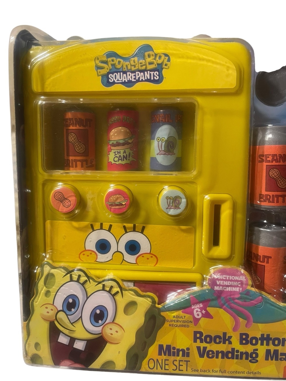 SpongeBob SquarePants Rock Bottom Mini Vending Machine - NIB
